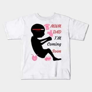 The baby is coming soon Kids T-Shirt